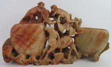 Vintage Soapstone Carved