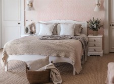 White Double Bed 4ft6 Wooden