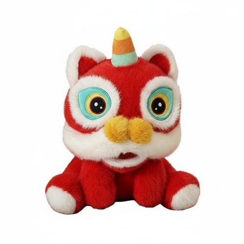 Chinese lion plush doll - chinese, soft