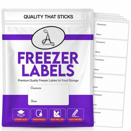 100 freezer labels - labels, peel