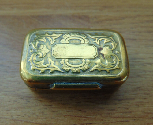 Antique brass snuff box - antique,
