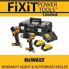 DeWalt DCK2050H2T 18V XR Combi Drill & Impact Driver Powerstack 5ah Twin Kit RW