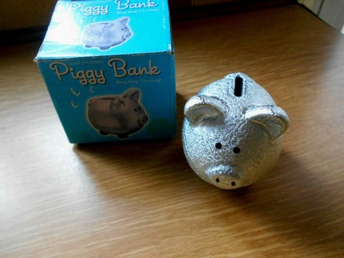 Small metal piggy - metal,