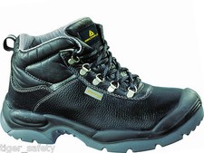 Delta Plus Panoply Sault S3 Wide Fit Black Mens Steel Toe Cap Safety Work Boots