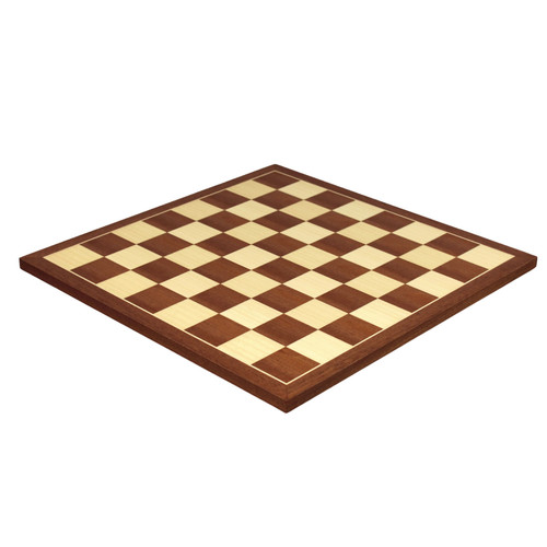 Inch mahogany chess board - chess,