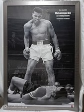 Muhammad Ali,Sonny Liston Knockdown Boxing Legend Black White Poster 61 X 91.5cm