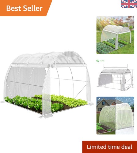 Elegant white polytunnel - elegant,