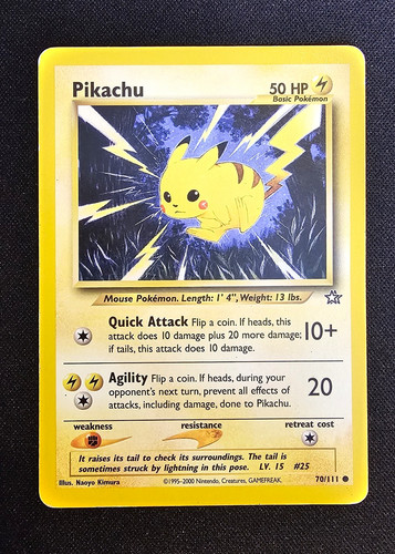 Pikachu 111 neo genesis - neo,
