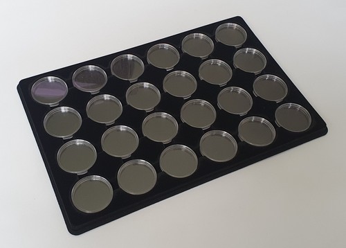 Coin black tray clear cover - black,