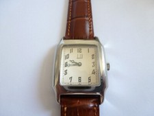Vintage NOS DUNHILL Men's Rectangular Steel Wristwatch Manual ETA  28mm x 39mm