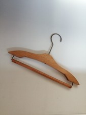 Vintage wood pants hanger tailor clothing shop decor 60s clothes trouser display