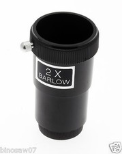 STANDARD 2x BARLOW LENS (1.25" BARREL FOR ASTRO TELESCOPE) DOUBLES MAGNIFICATION