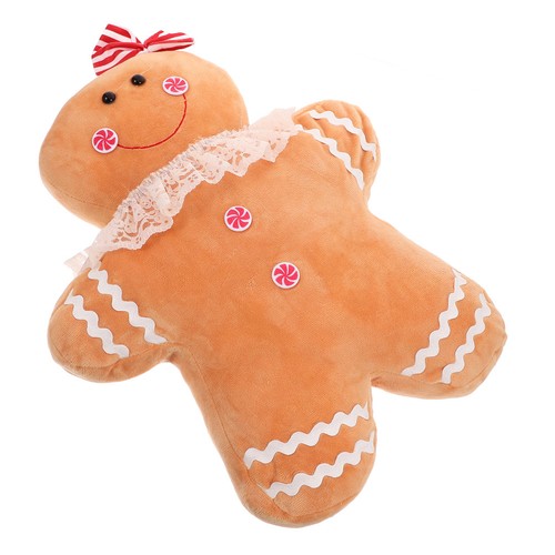 Gingerbread pillows seat - gingerbread,