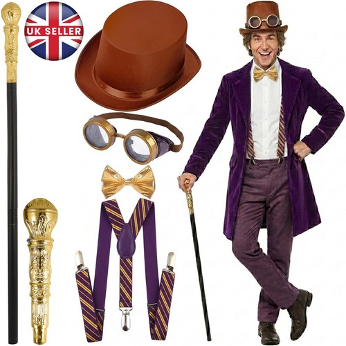 Mens willy wonka costume roald - willy,