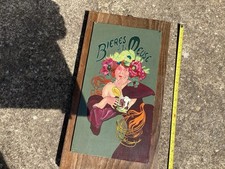 Old Hand Painted Beer Sign From A French Market,lovely.