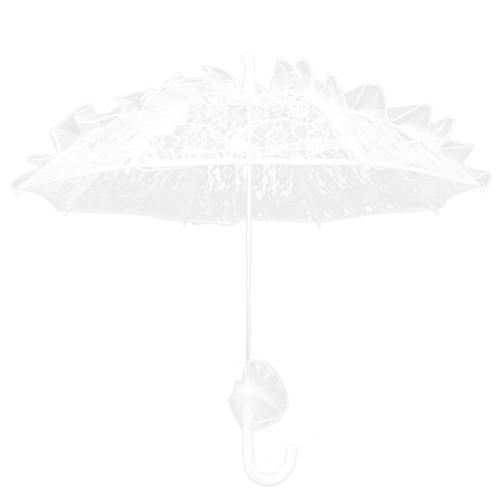 Vintage bridal umbrella - , white