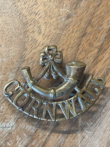 Antique badge intricate brass - antique,