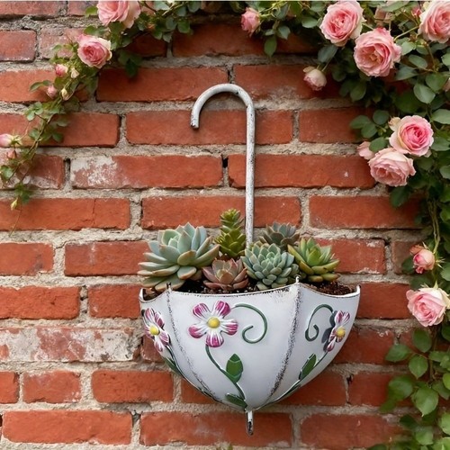 Umbrella shaped flower pot - umbrella,