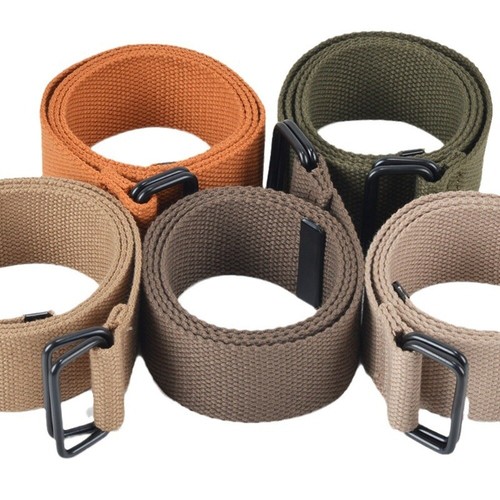 Cotton canvas belt - canvas,