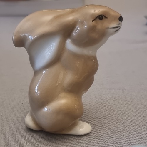Szeiler glazed ceramic hare - szeiler,