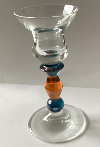 Decorative glass candlestick - decorative,