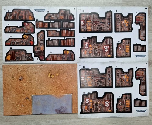 Paper card terrain and - paper,