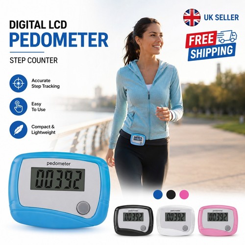 Lcd clip pedometer step - clip, on