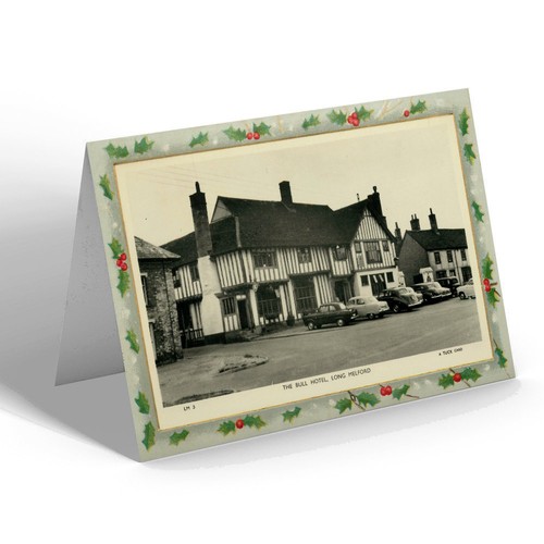 Xmas notelet vintage - notelet, suffolk