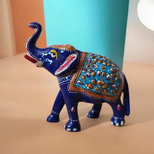 Indian hand painted elephant - painted,