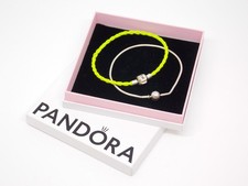 PANDORA Moments Snake Chain Bracelet & Green Cord Bracelet - Thames Hospice