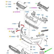 FORD MONDEO MK3 Front Left Grille 1710979 BS71-19953-AD NEW