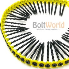 3.5 x 32mm COLLATED COARSE THREAD BLACK DRYWALL DRYLINING SCREWS WOOD FRAMEWORK