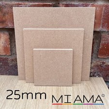 25mm MDF Square Blank Square
