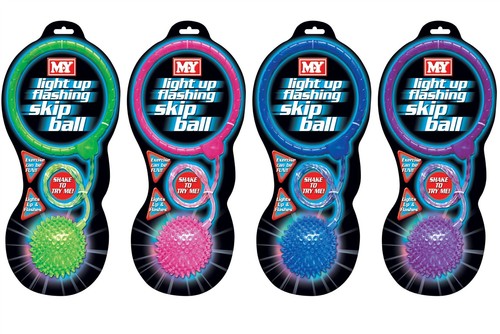 Light flashing skip ball - up,