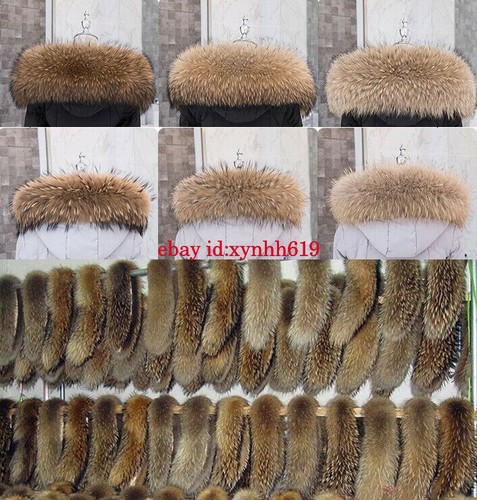 Real fur scarf farmed ussuri - real,
