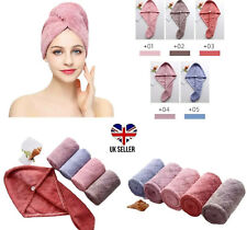 Hair Towel Turban Wrap Magic Quick Fast Drying Microfibre Bath Dryer Twist Cap 