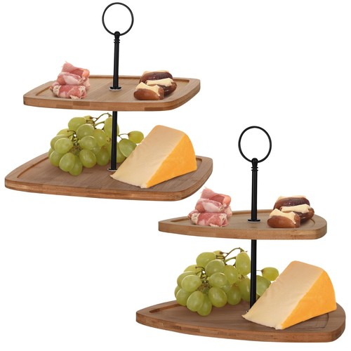 Tier wooden serving - tier,