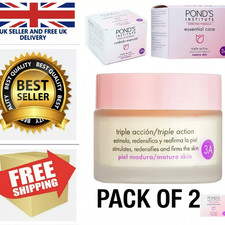2 X PONDS Essential Care 3A Triple Action DAY&NIGHT Cream Mature Skin 50ML