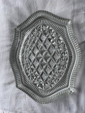 Vintage Pressed Glass Oval
