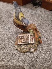 Vintage Royal Doulton Bird Figurine Garden Birds "Blue Tit"  Match H:15w:10cm