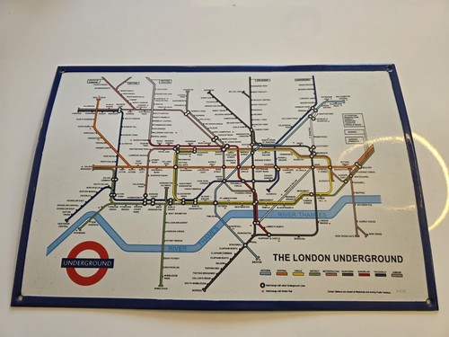 London underground enamel - london,