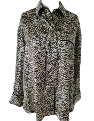 Zara blouse med leopard - , uk