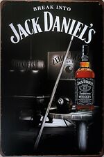 Jack Daniels pool Metal plaque Retro vintage bar pub diner man cave JD Tin sign