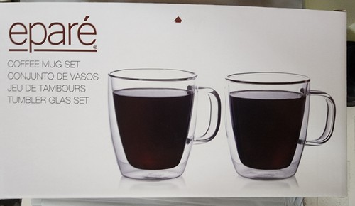 Coffee mugs glass double wall - double,