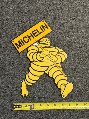 Michelin man vintage enamel - michelin,