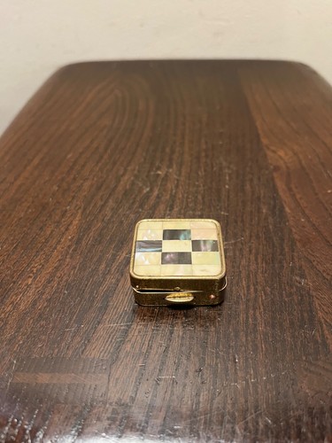 Vintage mother pearl pill - vintage,