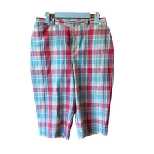 Vintage Plaid Pedal Pushers