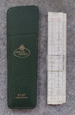 Faber-Castell 67/87 Rietz Slide Rule -  Green Case - used