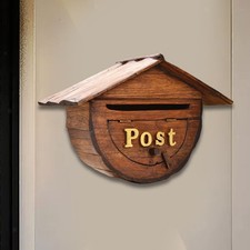 Wall Mount Mail Box Wooden