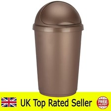rose gold heavy duty rubbish kitchen bin uk made bullet bin 50l